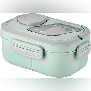 New Bento Lunch Box Tableware 1200ML Double layered 6 Compartment Leak-Proof